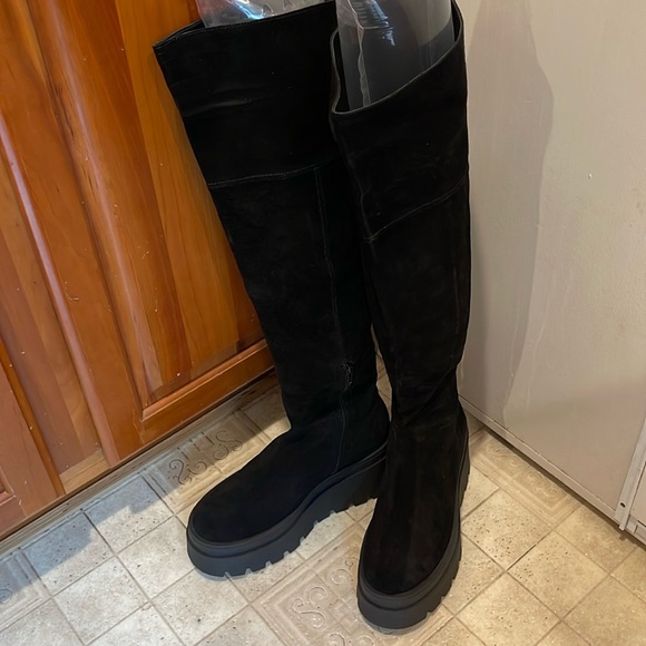 Free People London Calling Wedge OTK - Size 41 (10) - Picture 2 of 16